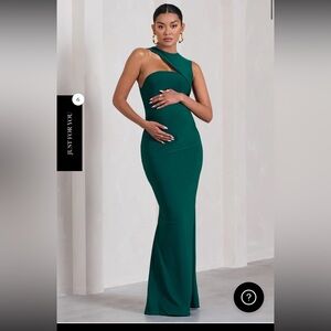Club L London Green Maternity Formal Dress
